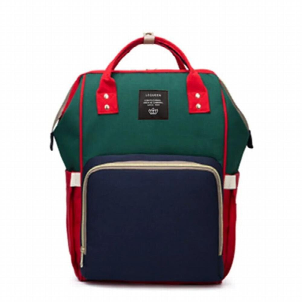 Lequeen Diaper Bags Mummy Maternity Bag Multi-Function Backpacks Nappy Baby Bag With Stroller Straps For Baby Care Drop Multicoloured