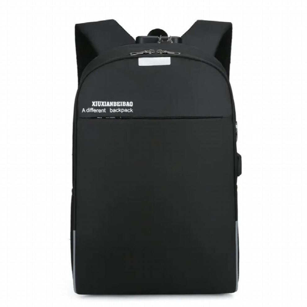 Mens Business Backpack Wear-Resistant Urban Bag For Laptop 13.3 Inch Multifunctional Waterproof Travel Rucksack Black 885662085417