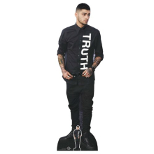 Zayn Malik One Direction Black Outfit Lifesize Cardboard Cutout 176cm