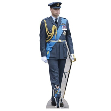 Prince William RAF Uniform Lifesize Cardboard Cutout 192cm