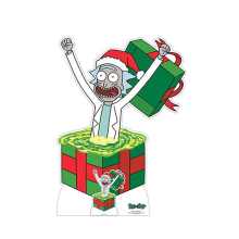 Rick Christmas Surprise Rick And Morty Lifesize Cardboard Cutout 127cm