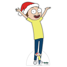 Morty Smith Happy Christmas Rick and Morty Lifesize Cardboard Cutout 160cm