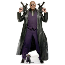 Morpheus Matrix Laurence Fishburne Lifesize Cardboard Cutout 184cm