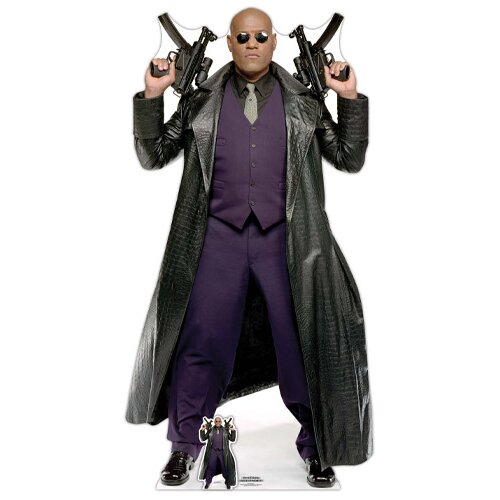 Morpheus Matrix Laurence Fishburne Lifesize Cardboard Cutout 184cm