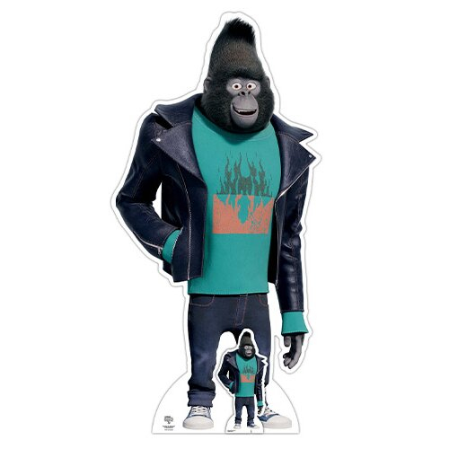 Johnny Mountain Gorilla Sing 2 Lifesize Cardboard Cutout 157cm
