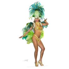 Groovy Green Festival Lifesize Cardboard Cutout - 195cm
