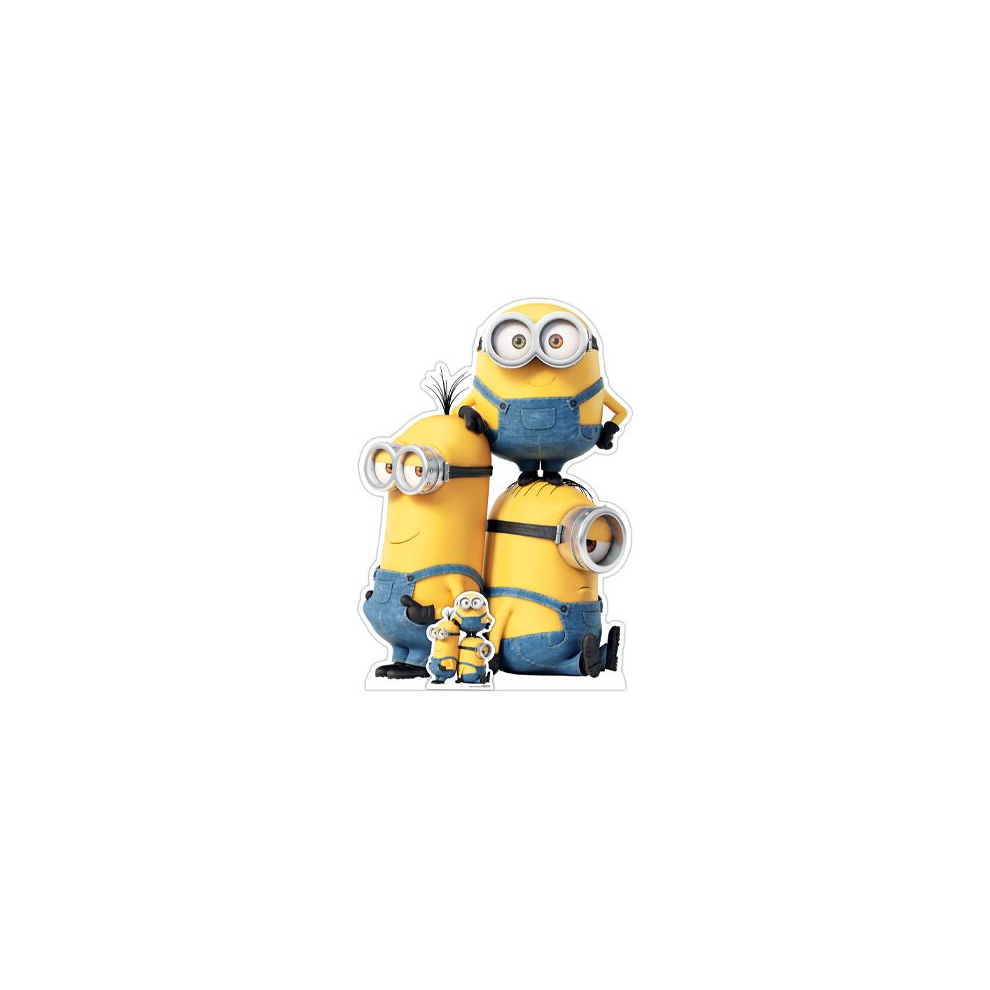 Star Cutouts Group Minions 2 Kevin Bob And Stuart Lifesize Cardboard Cutout 131Cm