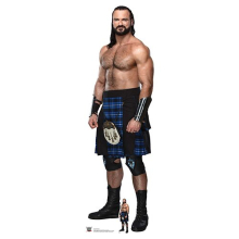 Drew McIntyre Shorts WWE Lifesize Cardboard Cutout 196cm