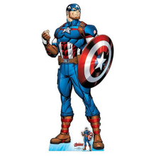 Captain America Superhero Comic Book Art Marvel Lifesize Cardboard Cutout 191cm