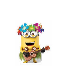 Minion Hawaiian Guitar Lifesize Cardboard Cutout - 81cm