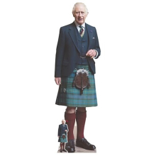 King Charles Kilt Lifesize Cardboard Cutout 180cm