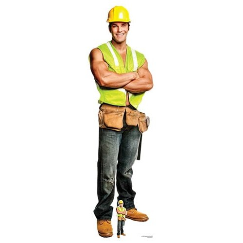 Construction Chippendales Lifesize Cardboard Cutout 181cm