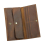 Vintage Natural Crazy Horse Leather Long Men Wallet 6
