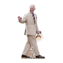 King Charles Beige Suit Lifesize Cardboard Cutout 179cm