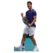 Carlos Alcaraz Tennis Racket Lifesize Cardboard Cutout 185cm