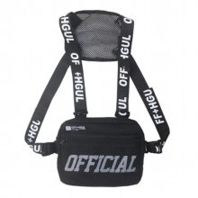 Functional Tactical Chest Bag Bullet Hip Hop Vest Streetwear Bag Waist Pack Women Chest Rig Bag 233