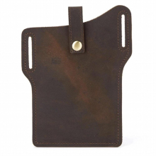 Universal Pouch Leather phone Case For iphone11 por Max WaistBag Retro horse leather Buttons sports phone bag