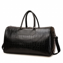Leather Business Men travel bags Large Capacity hand duffle bags boarding travelling bag luggage big Sports bag