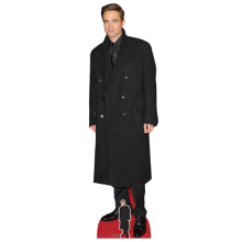 Robert Pattinson Long Black Coat Lifesize Cardboard Cutout 185cm