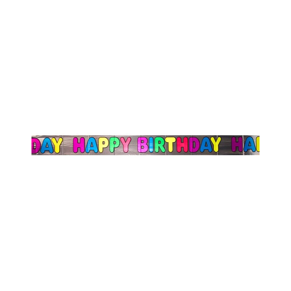 Unique Party Happy Birthday Foil Banner - 12 Ft / 366Cm