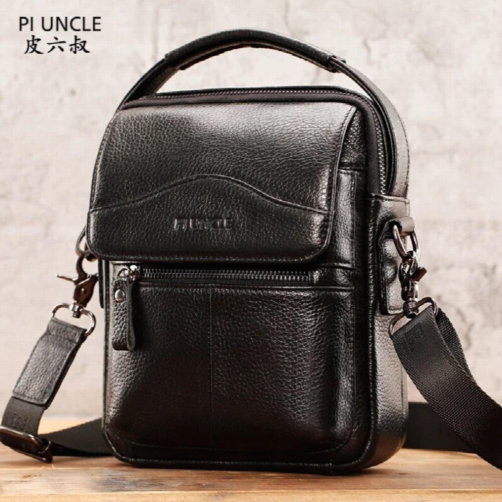 Small Briefcase Crossbody Bags For Men Leather Bag Hasp Mens Shoulder Bag Leather Handbags Messenger Bags Man-image-OPC-PCXGBF6-NEW