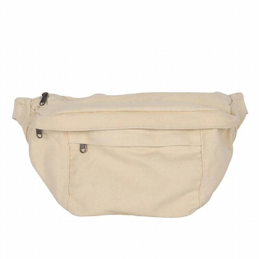 Casual Solid Fanny pack Waist Bag Large capacity Unisex Crossbody Chest Bags Waist pack Hip hop Canvas Belt Bag Phone Pack Purse-image-OPC-PCXG7Z7-NEW