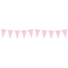 Light Pink Plastic Pennant Bunting 10m