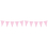 Light Pink Plastic Pennant Bunting 10m 1