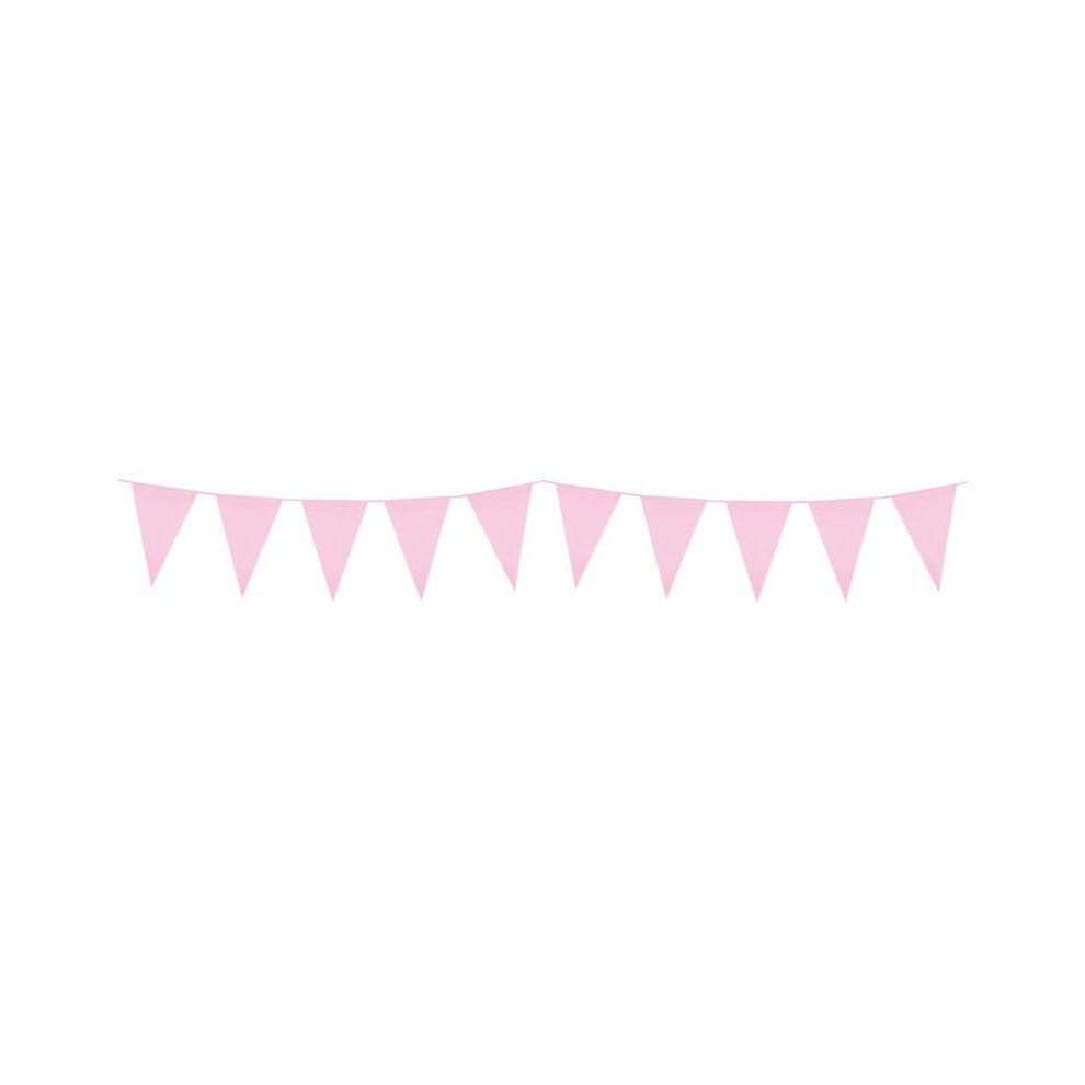 Boland Plastic Pennant Bunting 10M Light/Pink