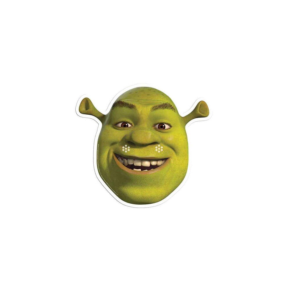 Star Cutouts Unisex Shrek Cardboard Face Mask 26Cm
