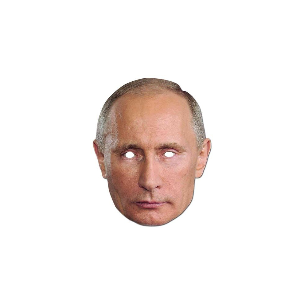 Star Cutouts Vladimir Putin Cardboard Face Mask
