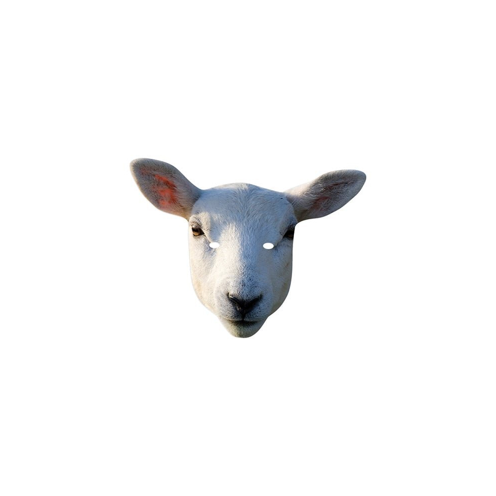Star Cutouts Sheep Cardboard Face Mask Not,Specified