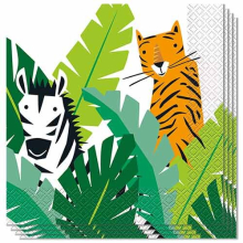 Animal Safari Luncheon Napkins 33cm 2Ply - Pack of 16