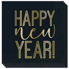 Roaring New Year Luncheon Napkins 33cm 2Ply - Pack of 16