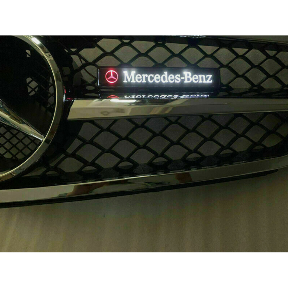 Illuminated Star LED Light Front Grille Badge Emblem Decal for Mercedes Benz