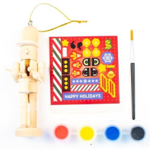 Paint Your Own Wooden Christmas Nutcracker Hanging Decoration Kit