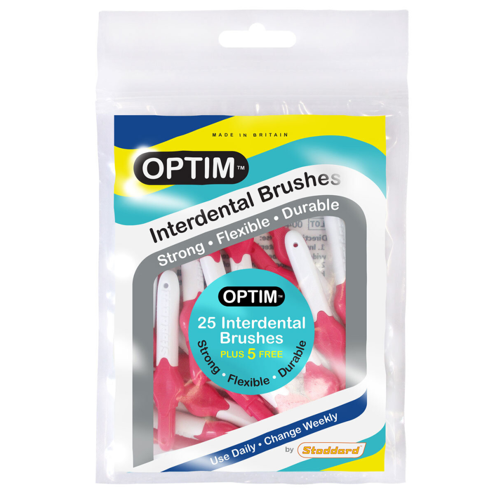 Icon Optim Standard pink 0.4mm Interdental Brushes Pack of 25