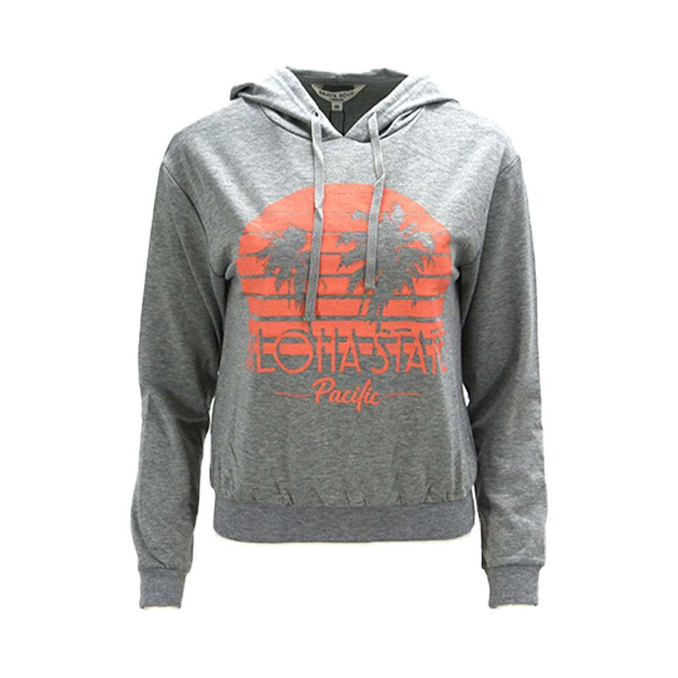 Brave Soul (Grey Marl, L) Womens Pullover Hoodie Sweat