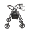 (Black) Rollator Mobility Walker Disability Aid Walking 4 Wheels with Seat 1