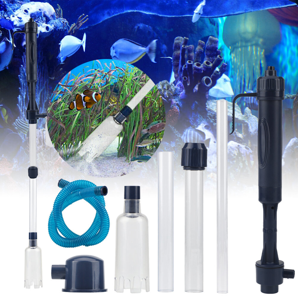 Fish Tank Gravel Cleaner Pump Siphon Water Clean Vacuum Aquarium Cleaning Kit