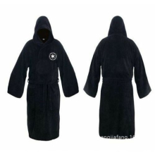 (M, Black) Men Star War Bath Robe Jedi Sith hooded Bathrobe Cloak Soft fleece Dress Gown YN