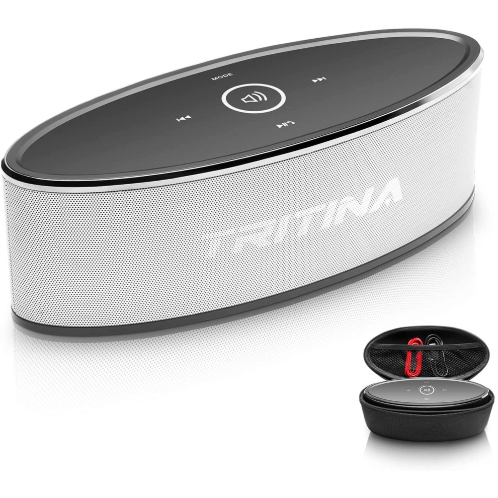 Wireless BT Speaker Stereo HD Sound, Touch Control with Fashion Light, Mic Handsfree Calling, TF Card Slot & AUX