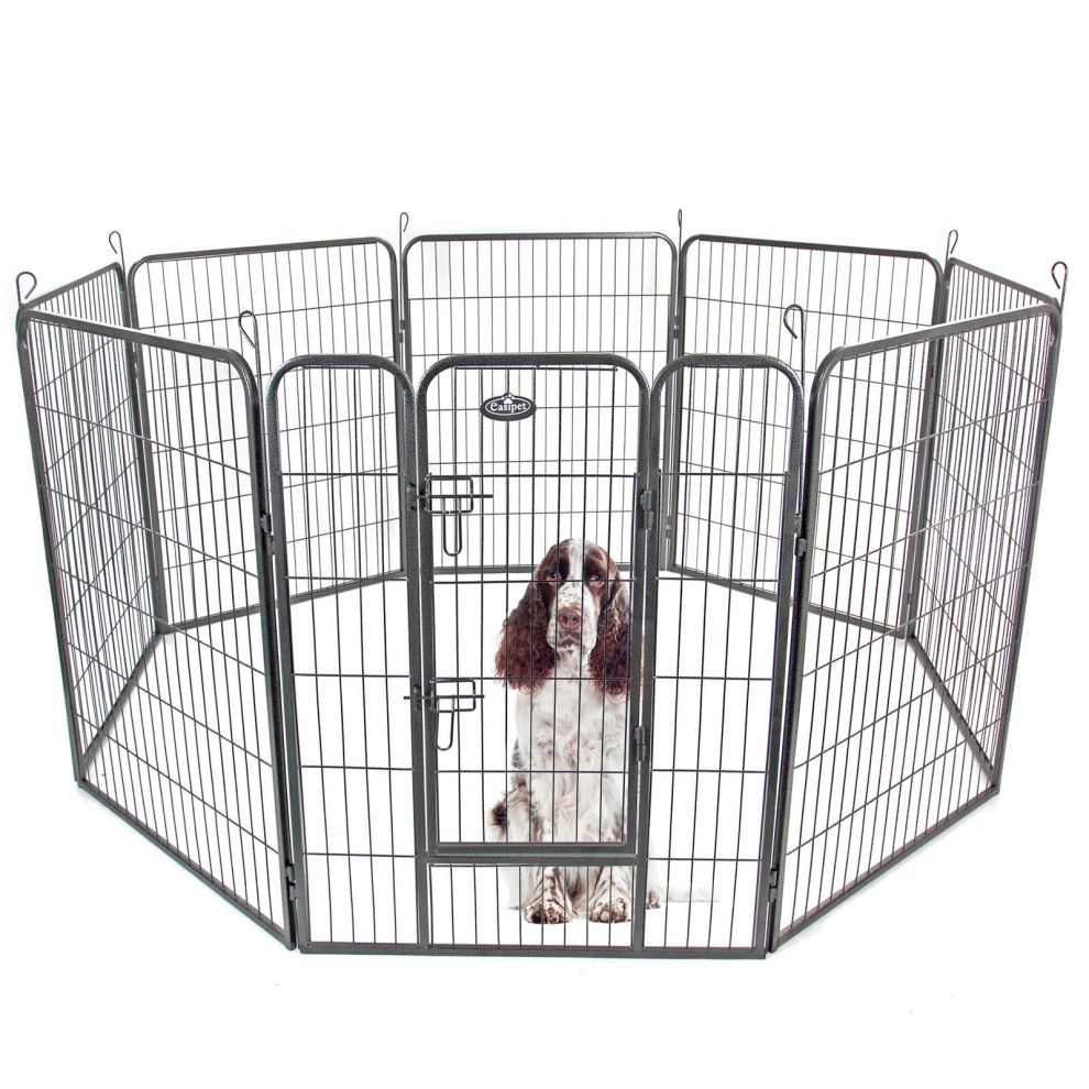 Easipet Heavy Duty 8 Panel Whelping Playpen Run Metal Folding Cage Large 74155 on OnBuy