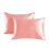 (orange, Q: 51*76cm(one-piece)) Silk Pillowcase Solid Double Sided Satin 1