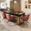 2 Zena Swivel Carver Dining Chairs Pink 5