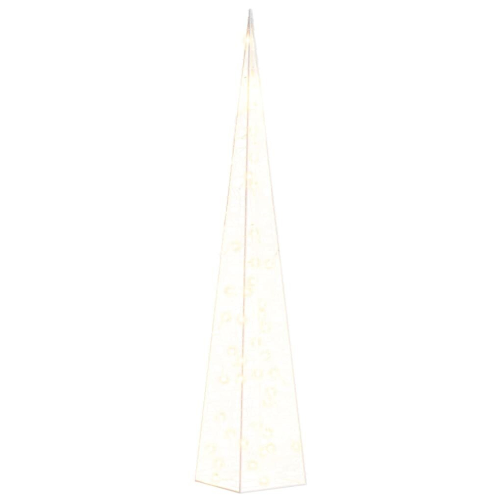 vidaXL Acrylic Decorative LED Light Cone Warm White Holiday Ornament