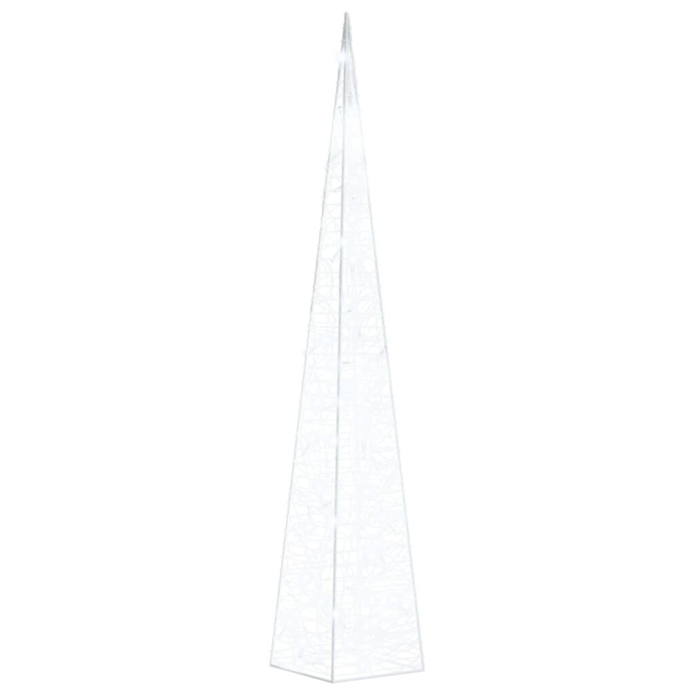 vidaXL Acrylic Decorative LED Light Cone Cold White Holiday Ornament