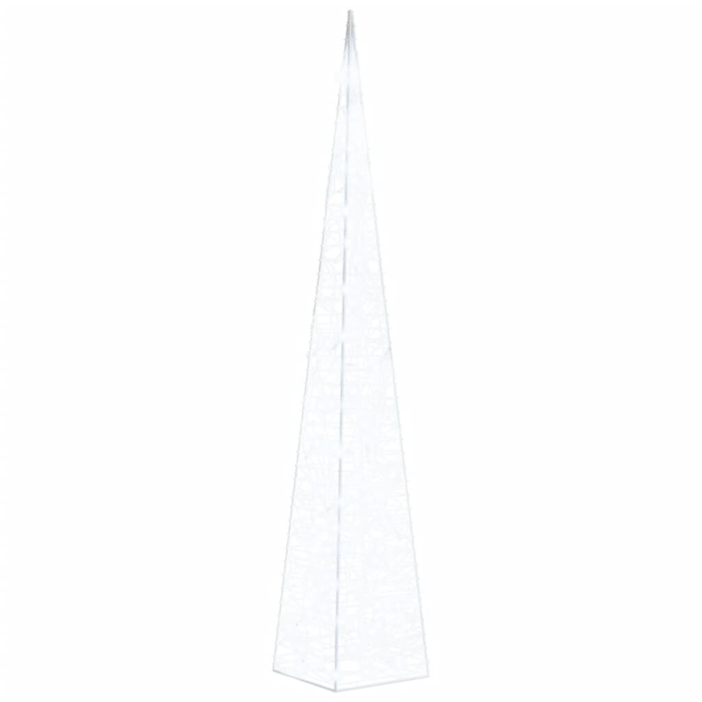 vidaXL Acrylic Decorative LED Light Cone Cold White Holiday Ornament