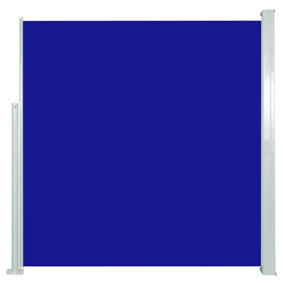 vidaXL Patio Retractable Side Awning 140x300 cm Blue Garden Privacy Screen