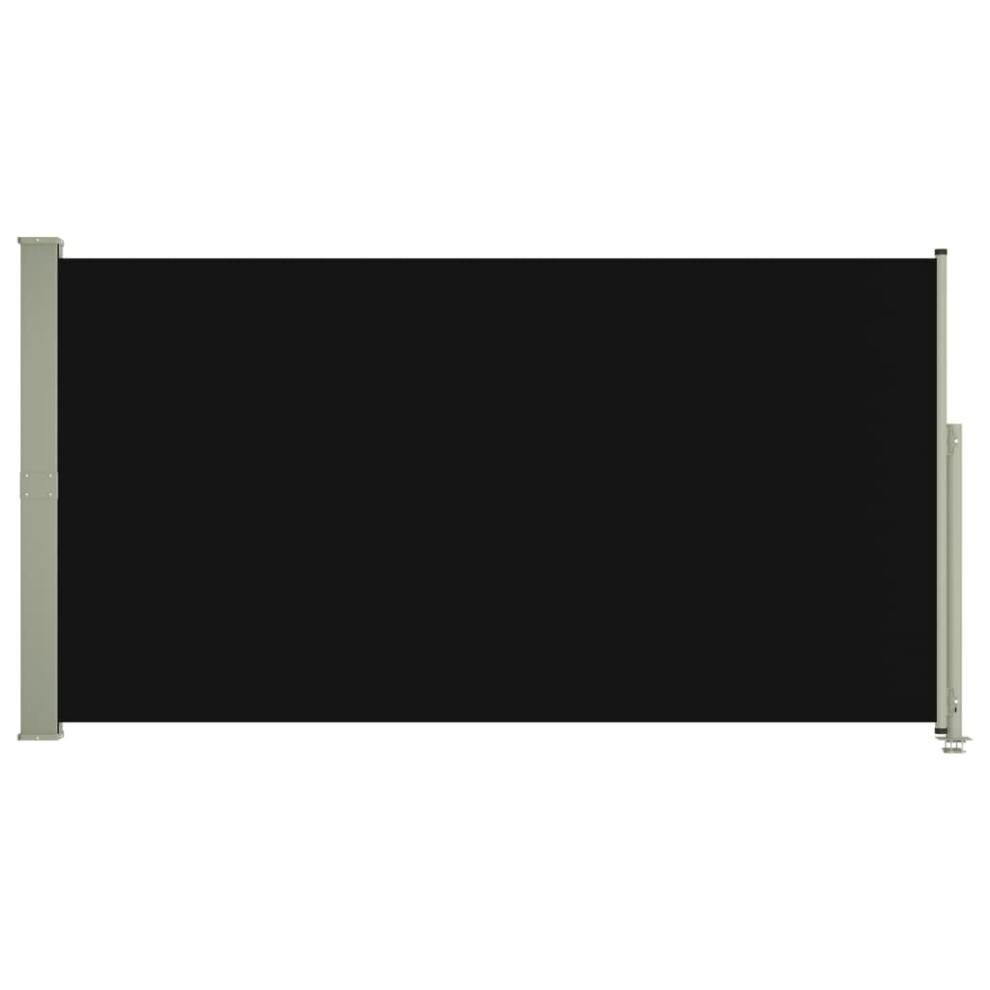 (black, 160 x 300 cm) vidaXL Patio Retractable Side Awning Privacy Screen Garden Sunshade Screen